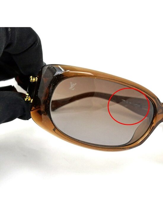 Louis Vuitton Sunglasses Spson GM Brown Gold Lame Eyewear main image 10